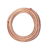 "Pre-Cleaned" Copper Tubing, 1/8" OD x 0.065" ID (1.65mm) x 15.24m, ea.