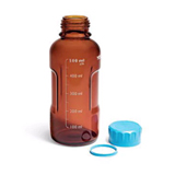 InfinityLab Solvent Bottle, amber, 500mL, with Cap, ea.