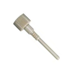 Syringe fitting assy., head knurled C1, PEEK/TFE