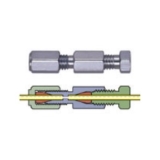 External/Internal SS Union for 1/16" OD Tubing, 0.25mm bore, ea.