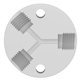 Hamilton M6 Threaded Junctions 3 Way "Y", ea.