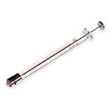 Hamilton 50µl Syringe 1705 TLL with Slots, PTFE Luer Lock, (needle not included), ea.