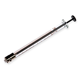 Hamilton 250µl Syringe 1725 TLL with Slots, PTFE Luer Lock, (needle not included), ea.