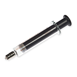 Hamilton 10ml Syringe 1010 TLL w/o Slots, PTFE Luer Lock, (needle not included), ea.
