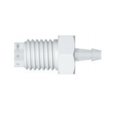 Adapter, PP, 1/4"-28 male (BST) to 1/16" barbed, ea.
