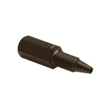 Fitting, PPS, One-Piece Hex-Head, 1/16" 10-32, pk.5