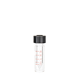 1ml Reaction Vial (clear) with Screw Cap and Septa Silicone/PTFE, pk.12