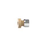 Super Flangeless™ Ferrule w/SST Ring, 1/4-28 Flat-Bottom, for 1/16" OD Natural - Single