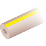Tubing, PEEK, Striped Color-Coded (yellow), 1/16" OD x 0.18mm ID, 5m, ea.