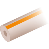 Tubing, PEEK, Striped Color-Coded (orange), 1/32" OD x 0.50mm ID, 3m, ea.