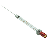 10uL Smart Syringe with fixed needle for Tool D7/57: Needle length 57mm, PTFE plunger, gauge 22S, scale length 60mm, Point Style flat, ea.