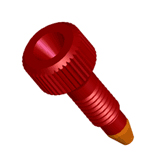 SIELC Fitting Red, anodized Aluminium thread with PEEK tip, pk.10