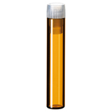 1ml Shell Vial (amber) incl. PE-Plug, 40 x 8.2mm, pk.100