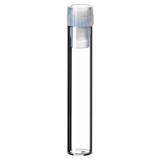 1ml Shell Vial (clear) incl. PE-Plug, 40 x 8.2mm, pk.100