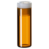 2ml Shell Vial (amber) incl. PE-Plug, 31.5 x 11.6mm, pk.100