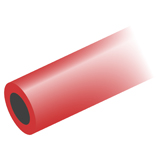 NanoTight 1/16" FEP Tubing Sleeves for 555-595µm Tubing OD (Red), pk.10