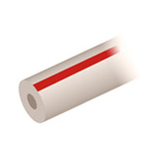 Tubing, PEEK, 1/16" OD x 0.050mm ID, Orange striped, 10m, ea.